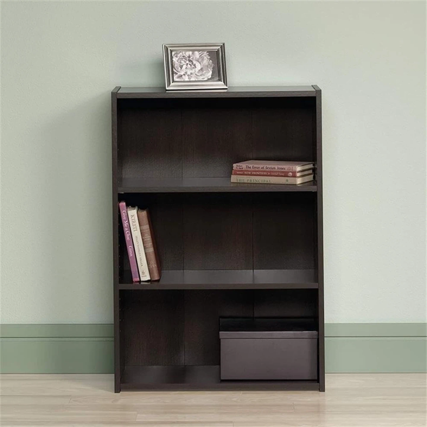 3-Shelf Bookcase - Dark Brown 🏆 - photo 4