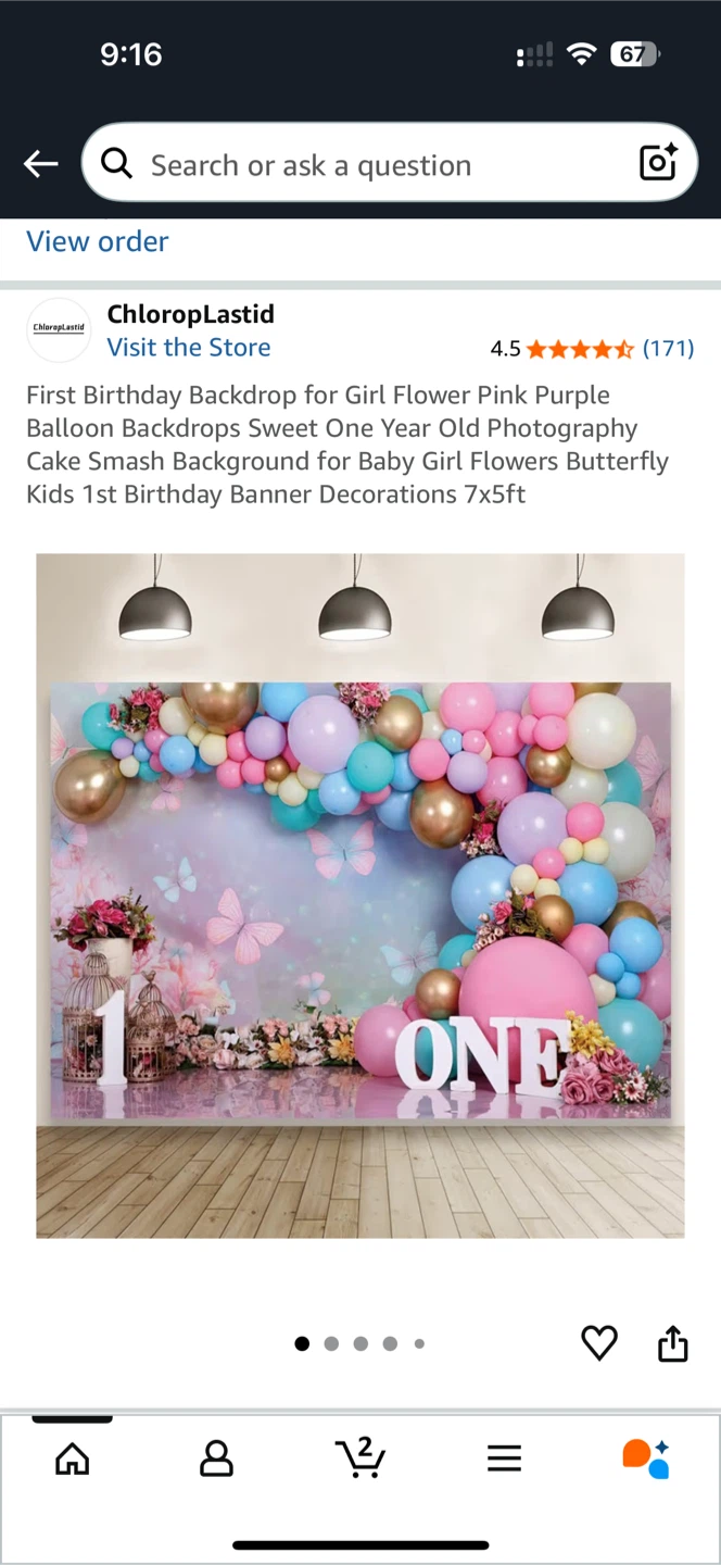 First birthday Backdrop - photo 2