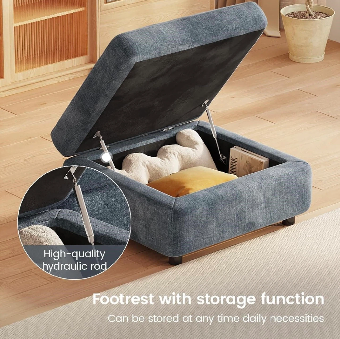 New in Box Modular Storage Ottoman - photo 4