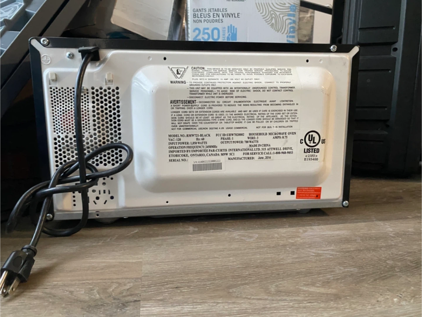 RCA Black Microwave - photo 2