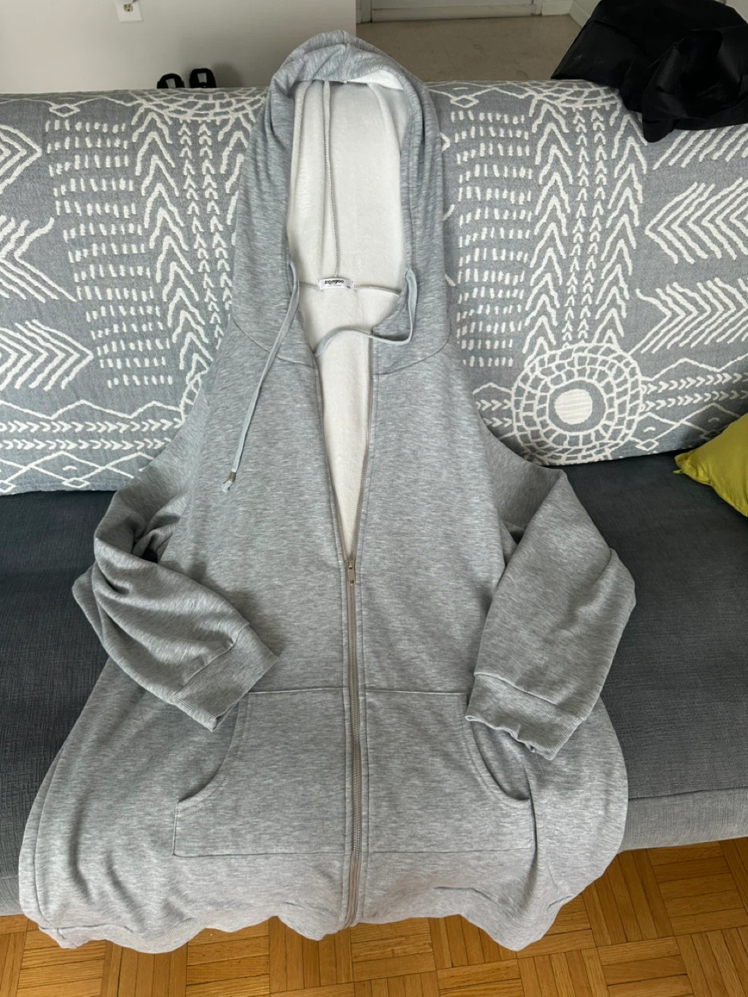 Zeagoo Grey Full Zip Hoodie XXXL - photo 2