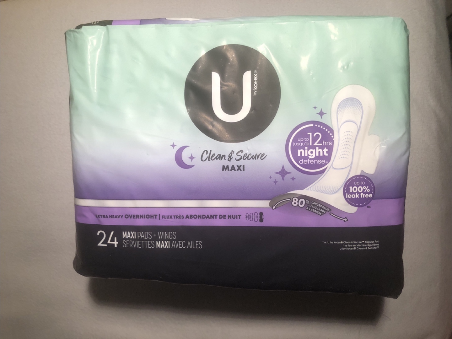 Kotex Clean & Secure Maxi Pads with Wings 🏆