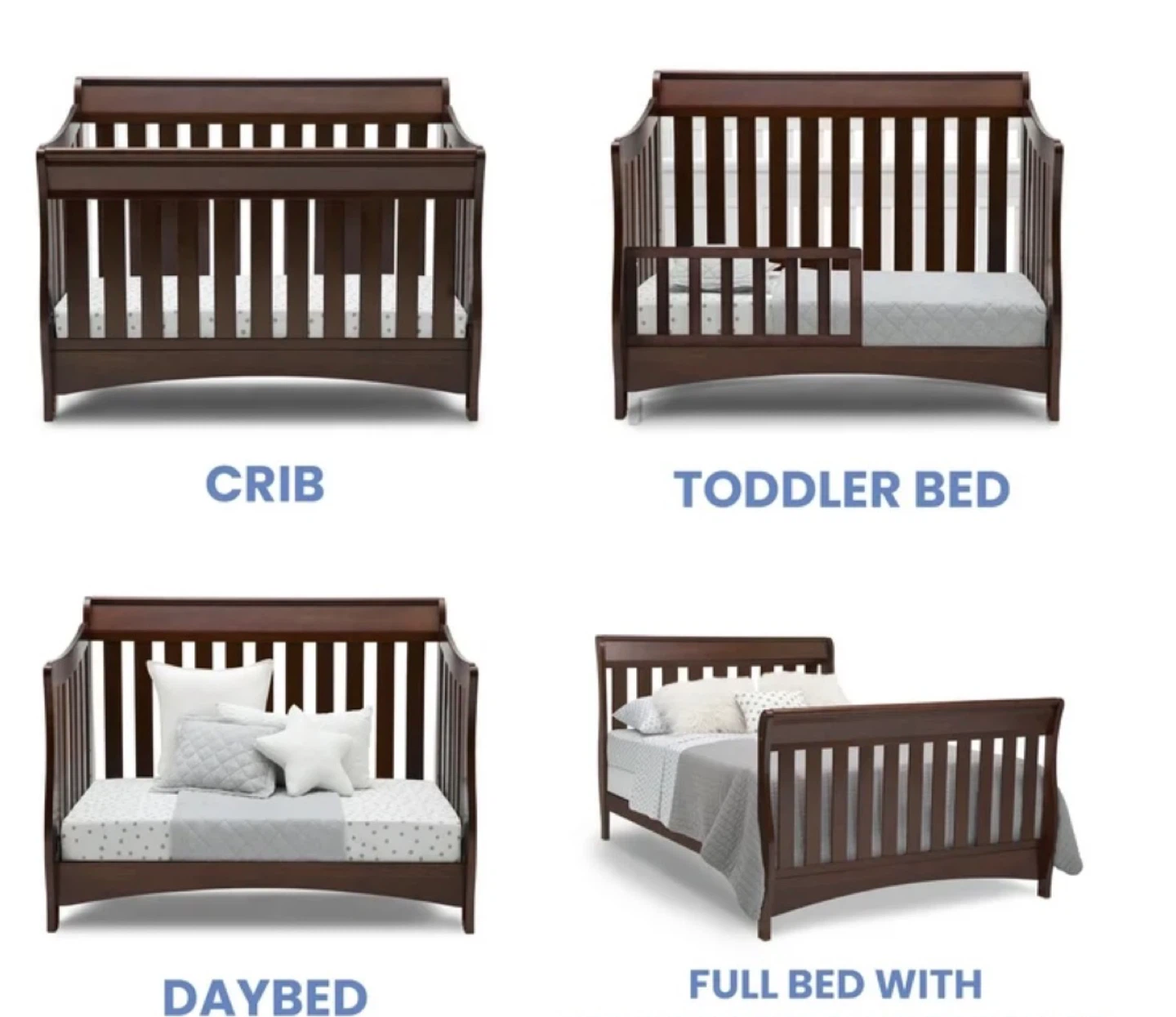 Delta Children convertible crib and toddler bed - photo 2