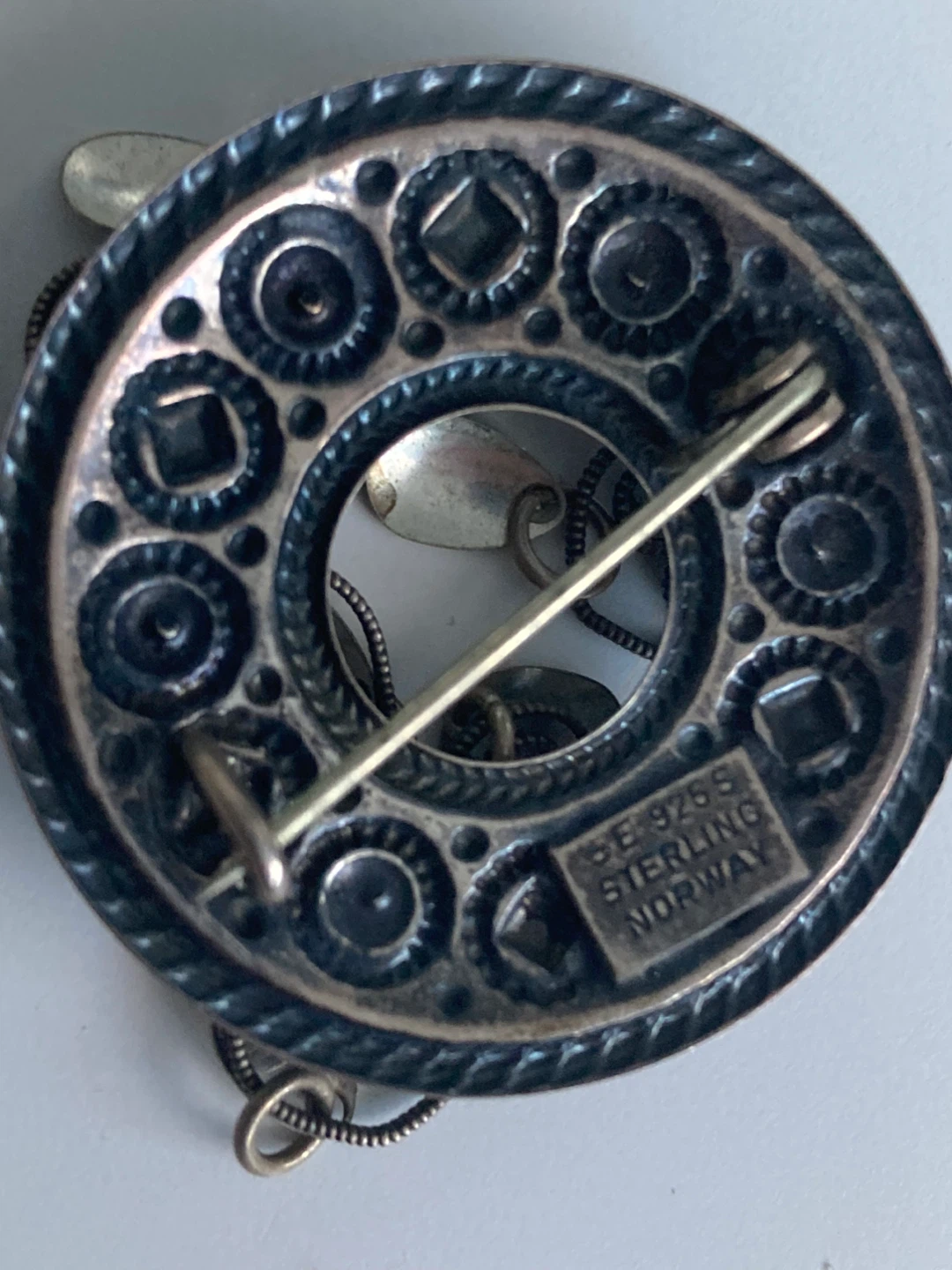 Vintage Norway Sterling Silver Brooch - Made in Norway - photo 3
