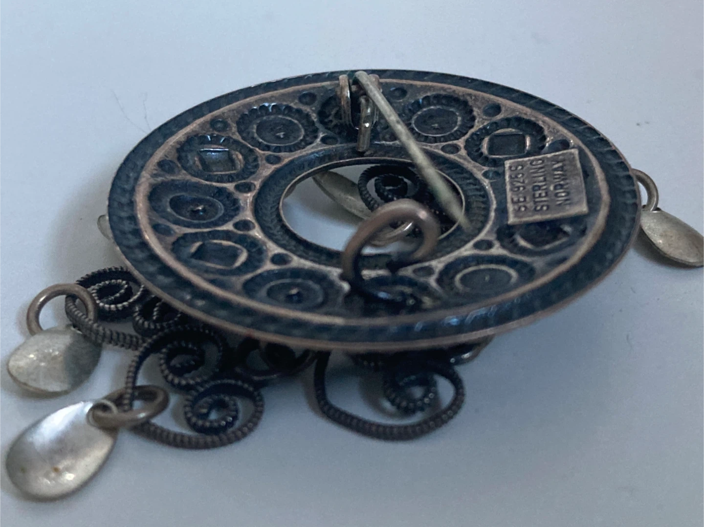 Vintage Norway Sterling Silver Brooch - Made in Norway - photo 4