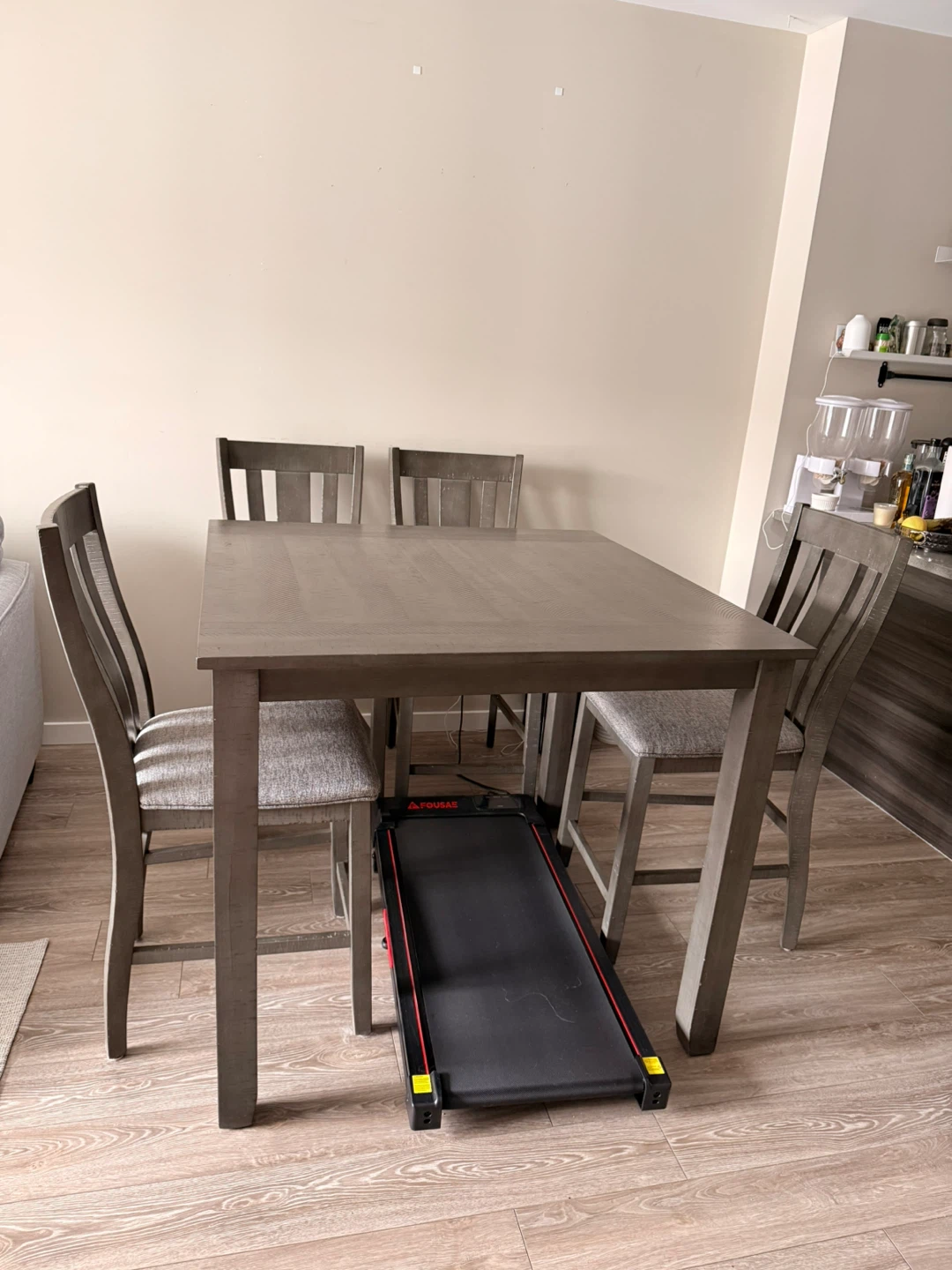 🏆 Counter-Height Dining Set with Table & 4 Chairs
