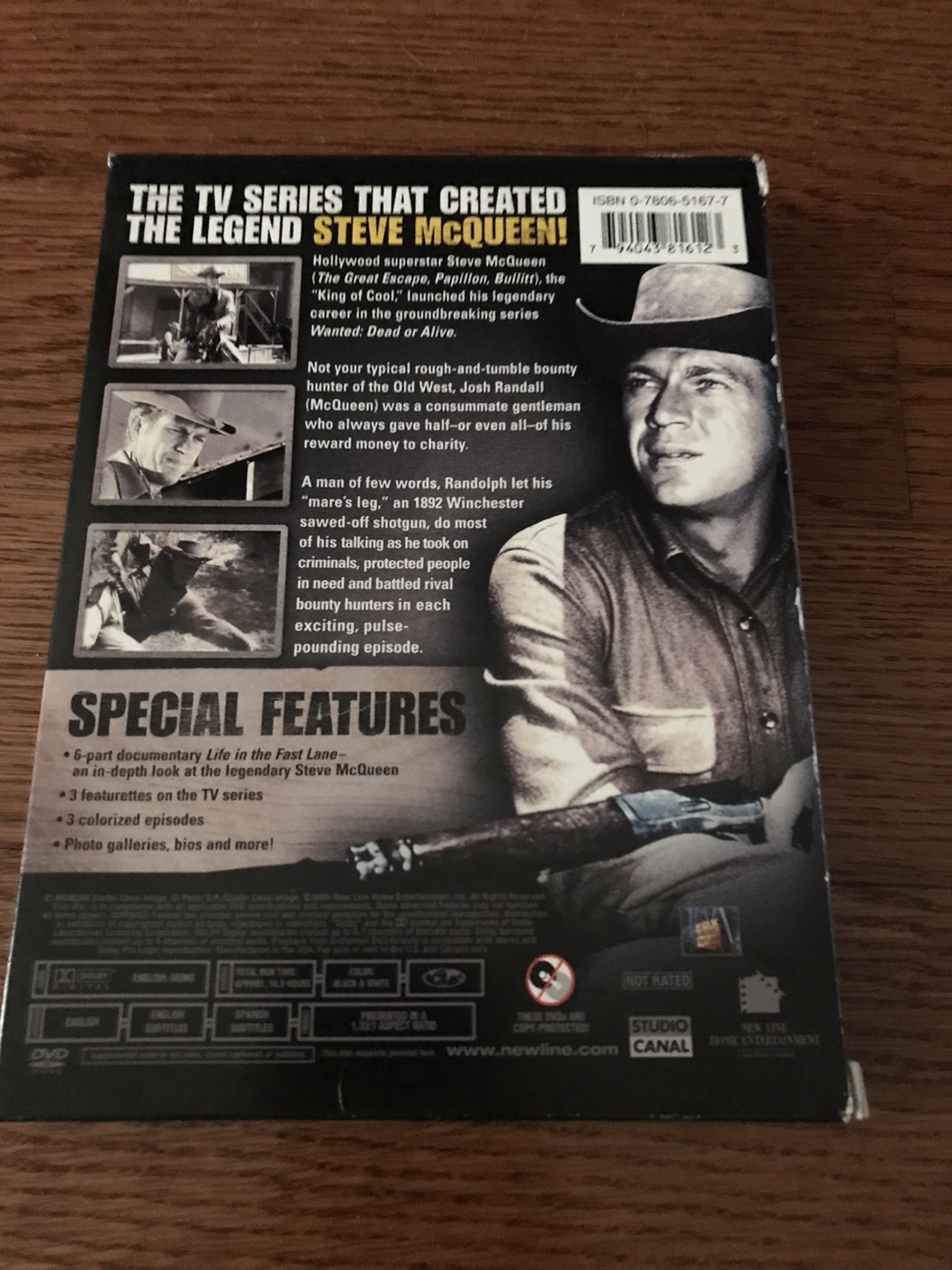 Steve McQueen - Wanted Dead Or Alive DVD - Season 1 - photo 2
