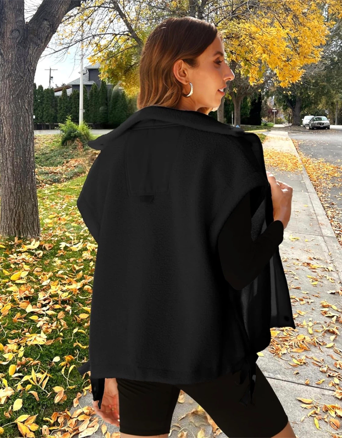 NEW! Black Sherpa Vest with Pockets - Size XL - photo 3