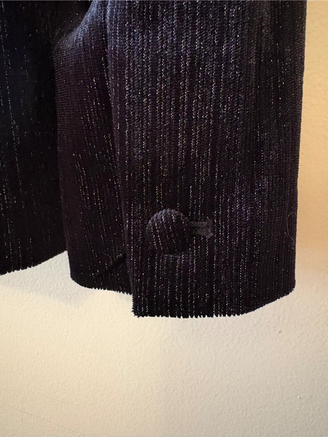 Halston black blazer with metallic texture 🏆 - photo 2