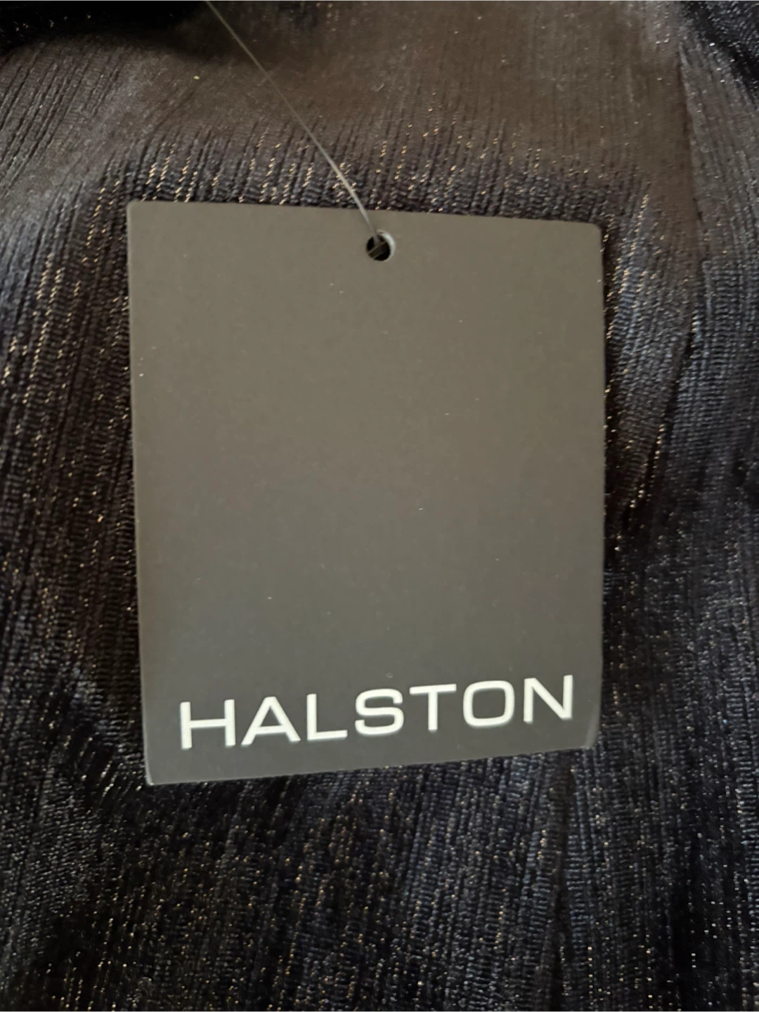 Halston black blazer with metallic texture 🏆 - photo 4