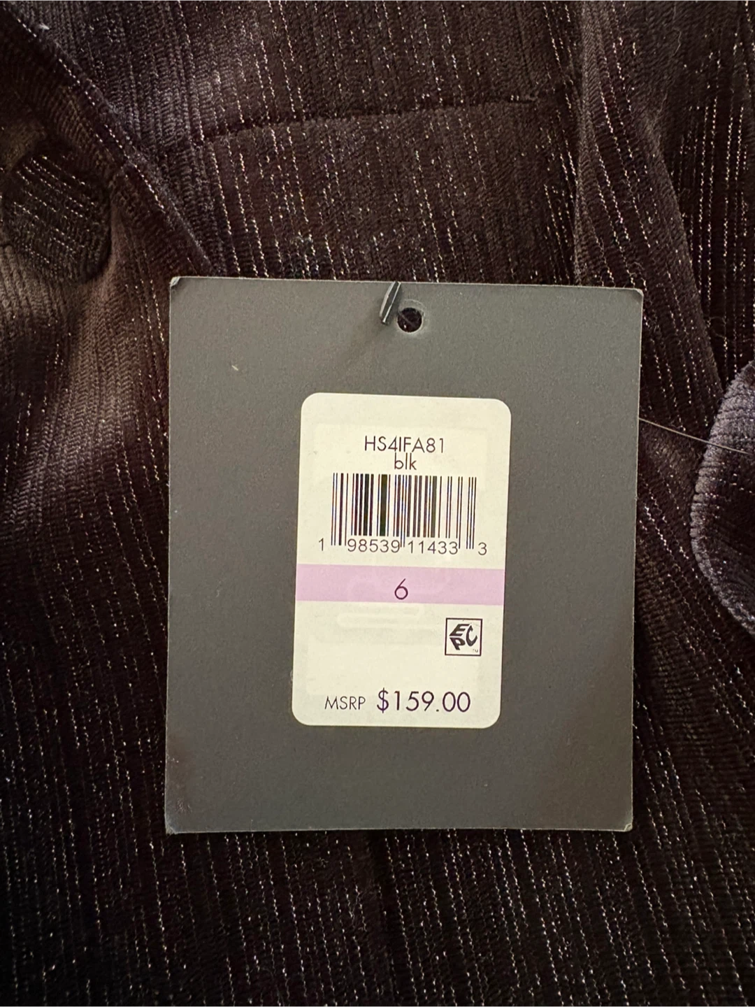 Halston black blazer with metallic texture 🏆 - photo 5