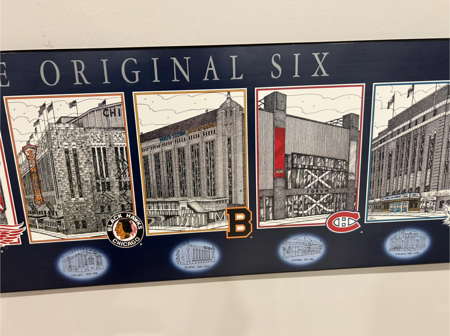 Original Six Hockey Arenas Framed Print - photo 3