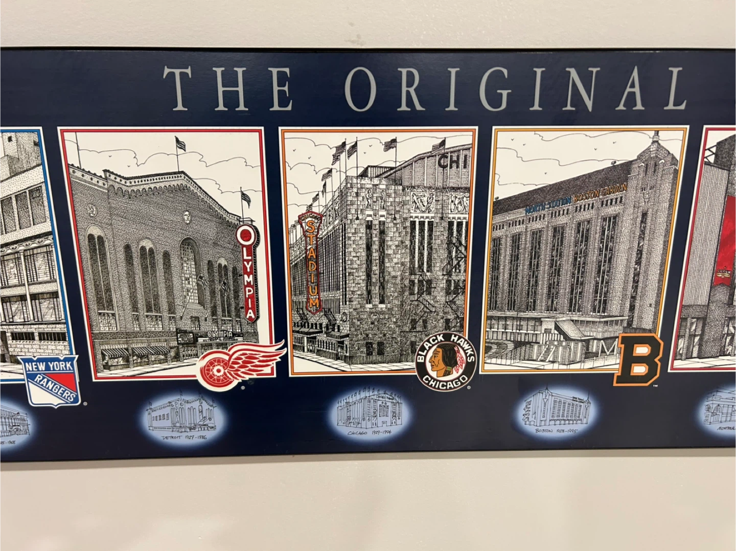 Original Six Hockey Arenas Framed Print - photo 2