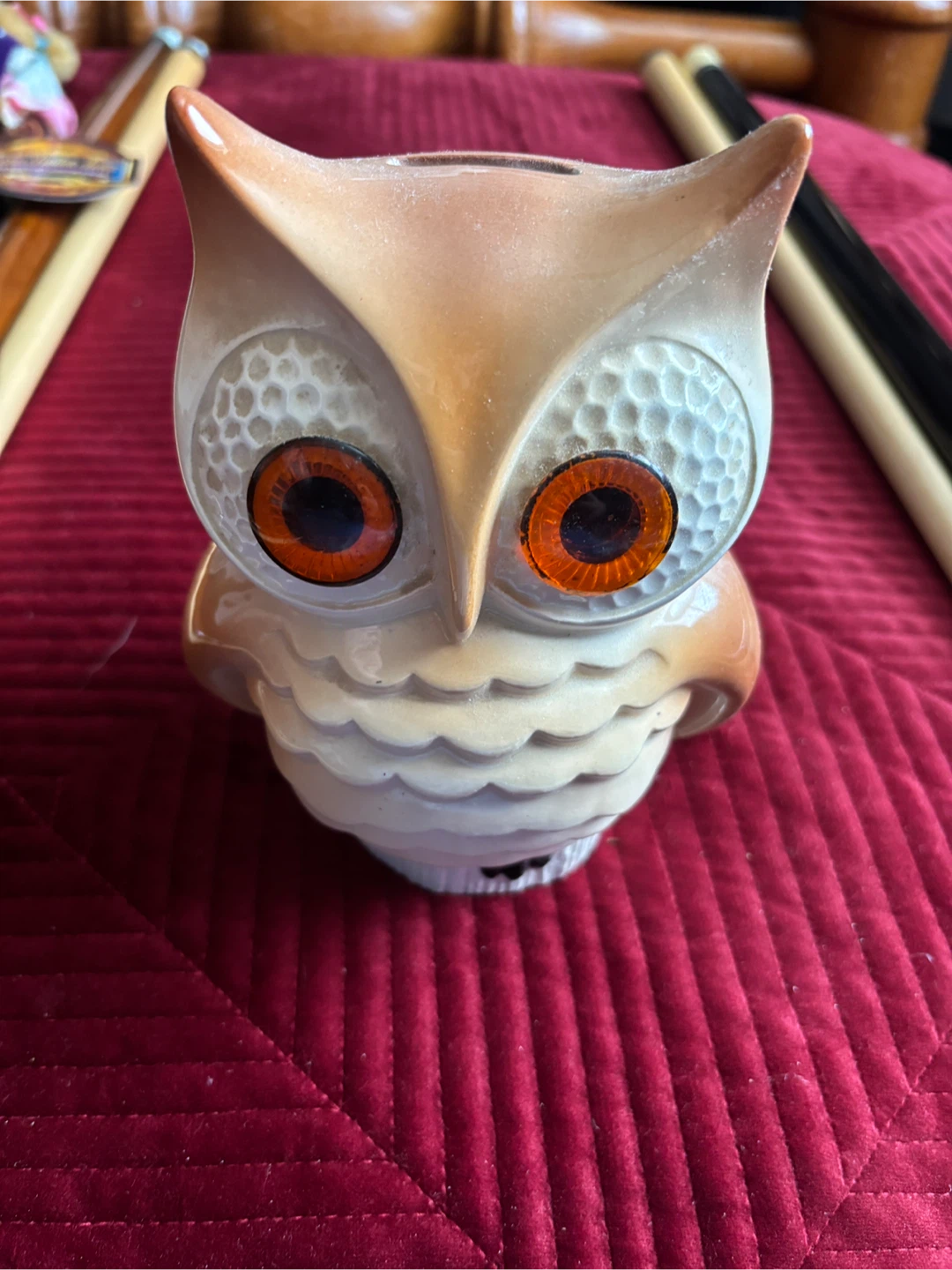 Vintage Ceramic Owl Piggy Bank - photo 2