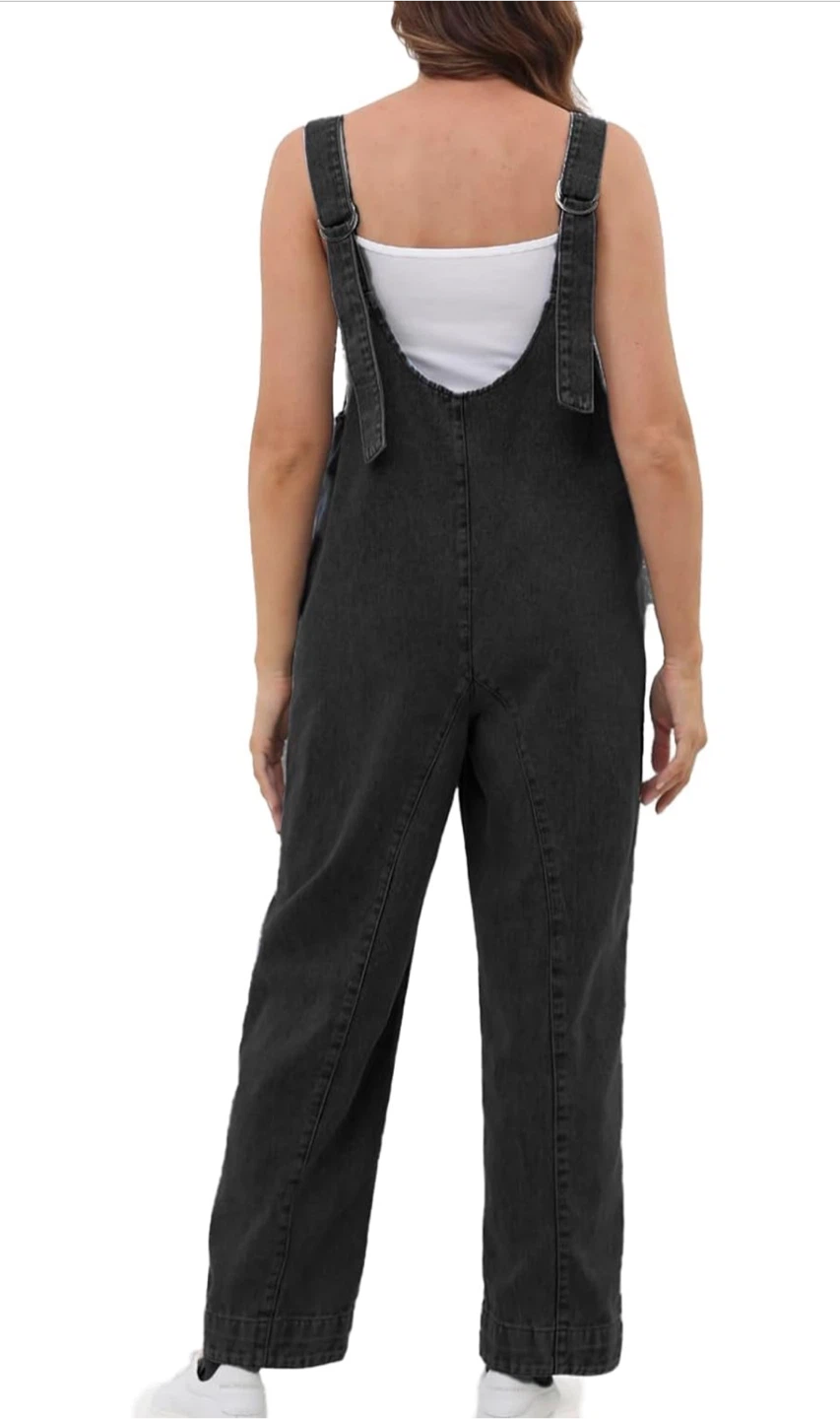 NEW! Women's High Roller Denim Jumpsuit Overalls with Pockets