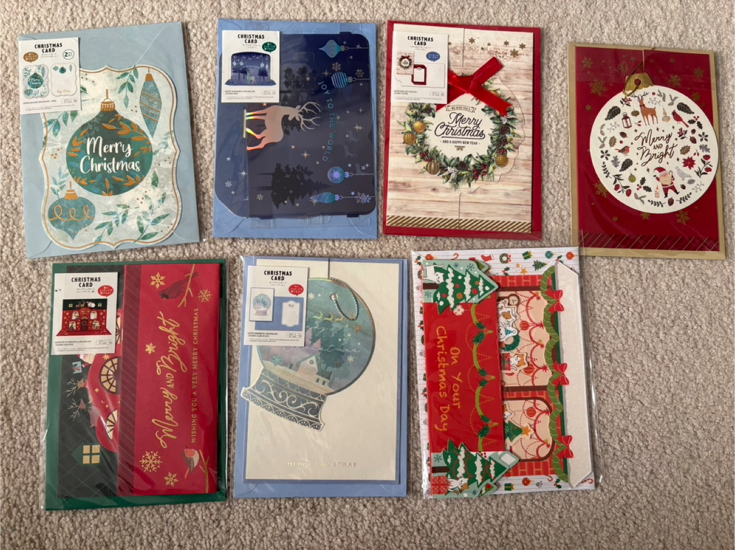 7 Christmas Cards for $5