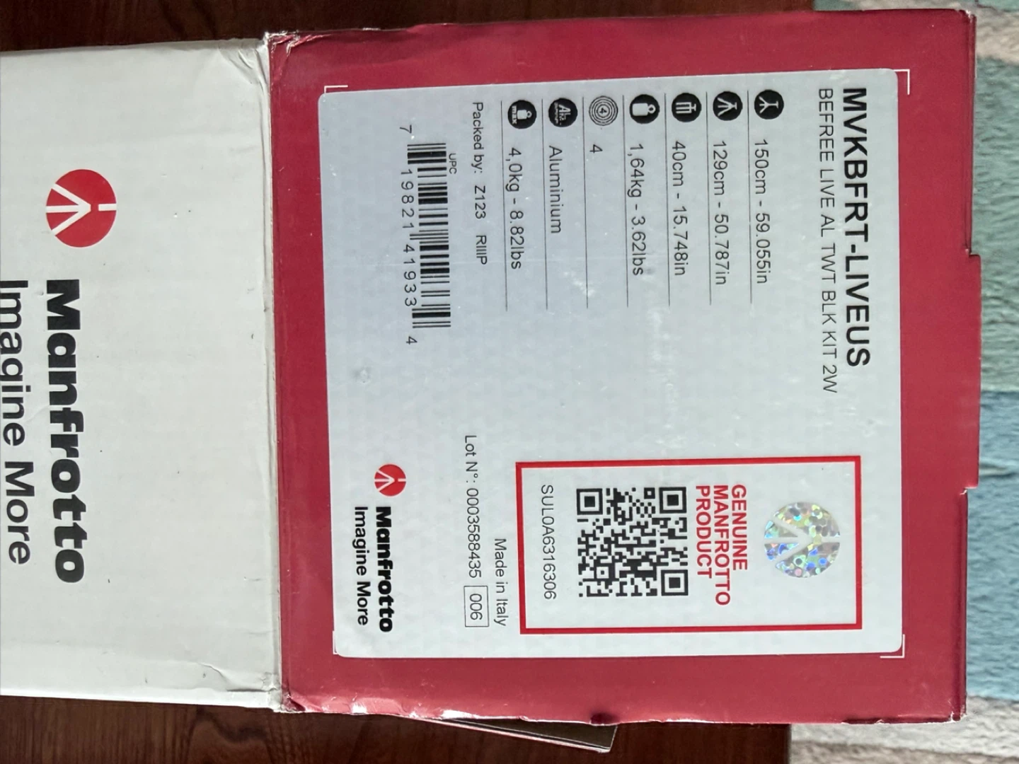 Manfrotto Befree Live Video Travel Tripod Kit - photo 3