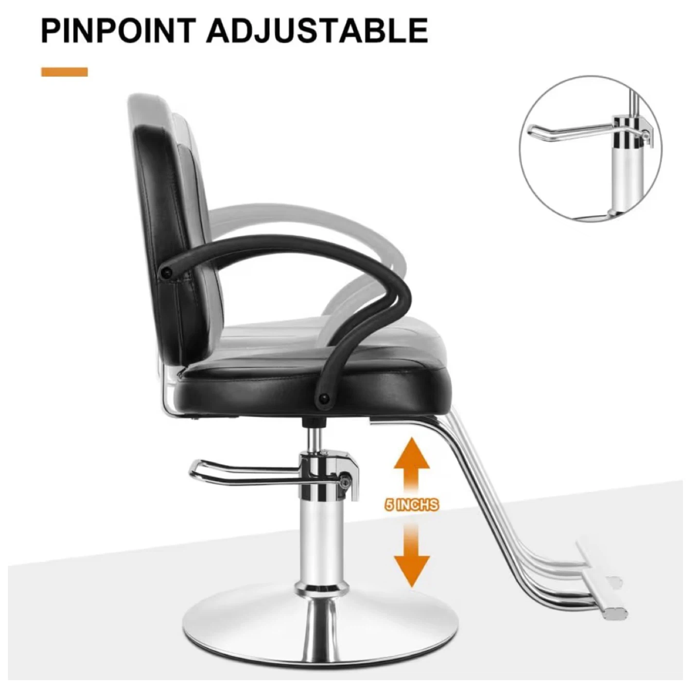 Black Adjustable Salon Chair - photo 5