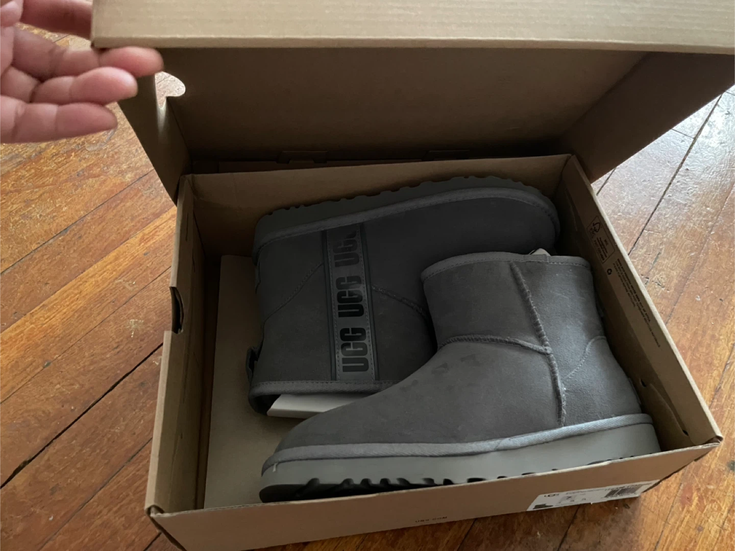 UGG Mini Boots Gray -size 7 - photo 2