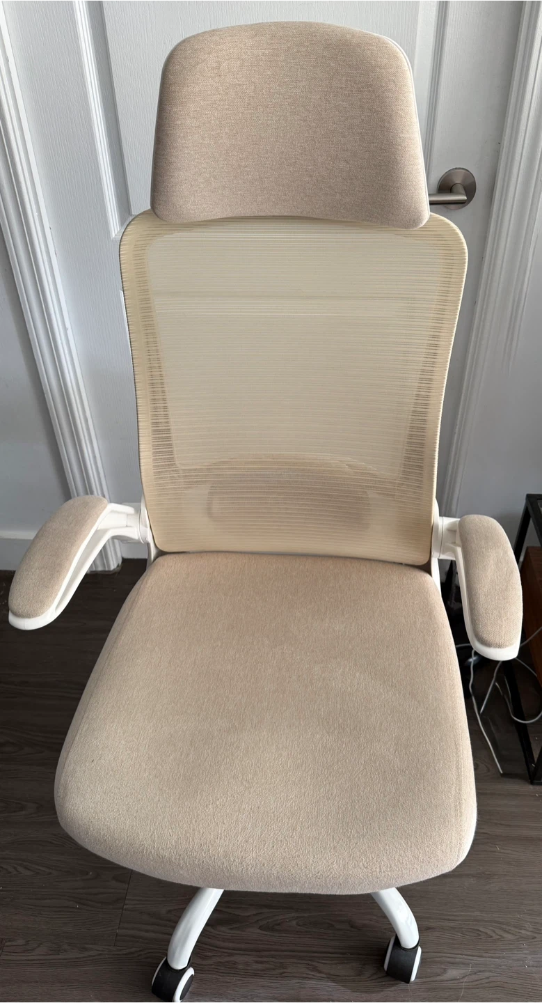 Ergonomic Office Chair - Beige Mesh