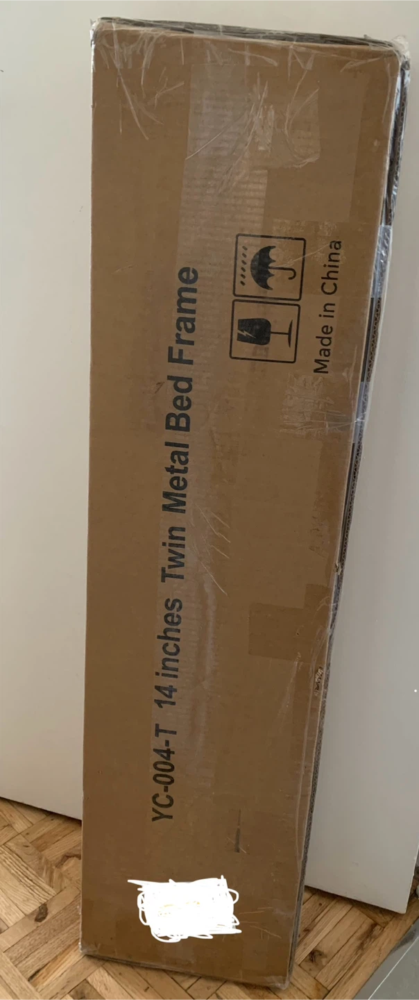 2 Twin Metal Bed Frame - 14 inches and
