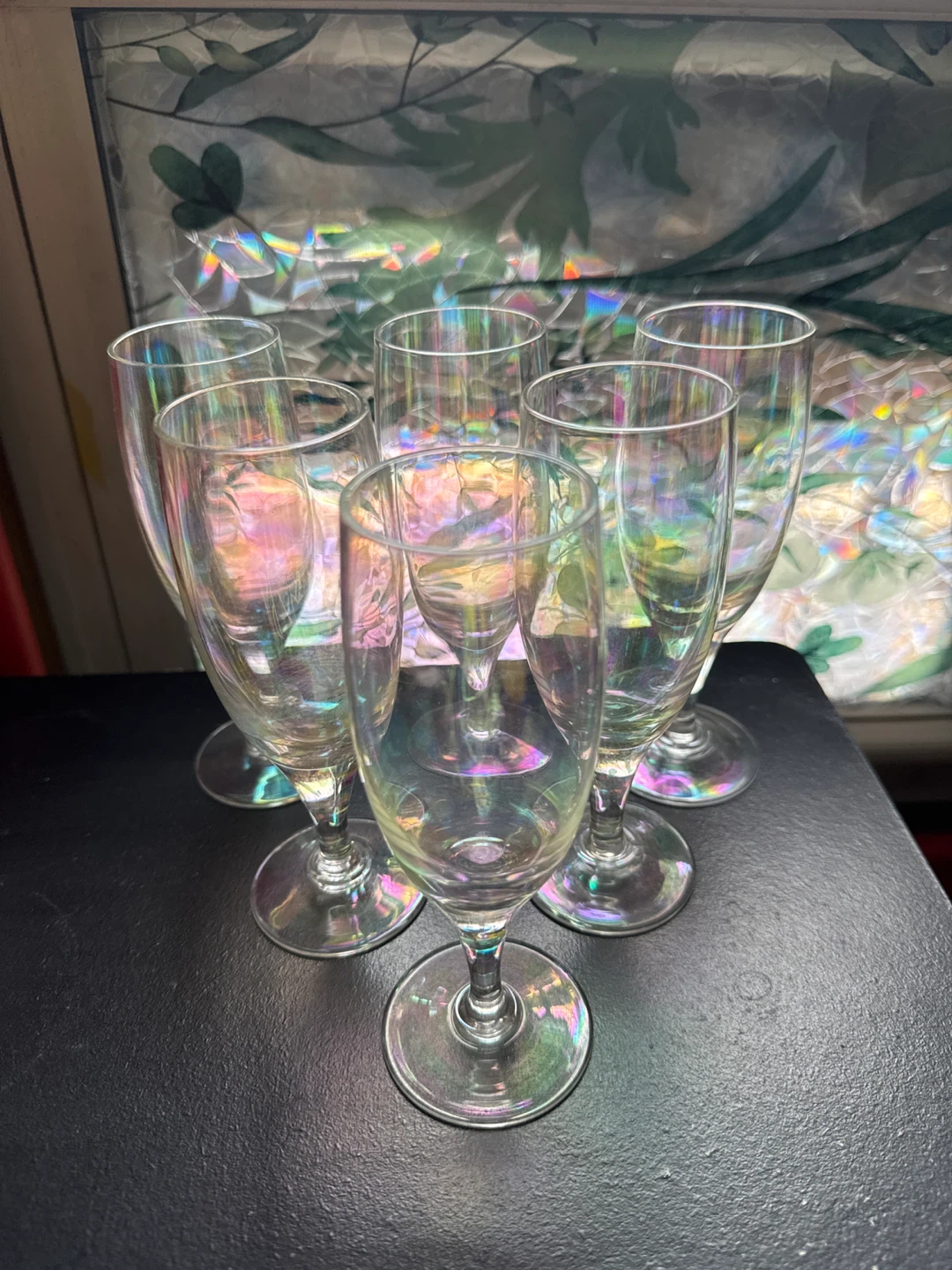 Set of 6 Iridescent Champagne Flutes - photo 2