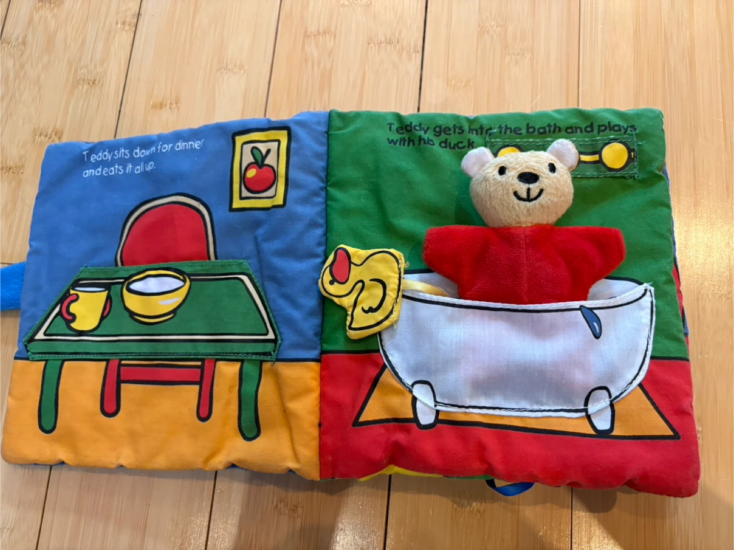 Soft Baby Book with Teddy Bear - photo 2