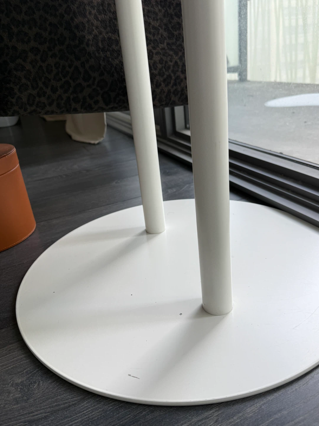 White Standing Mirror with Storage Shelves - photo 3