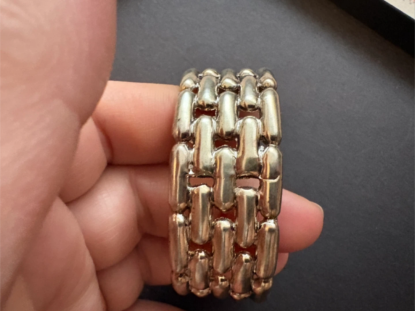 Vintage Silver Tone Link Bracelet