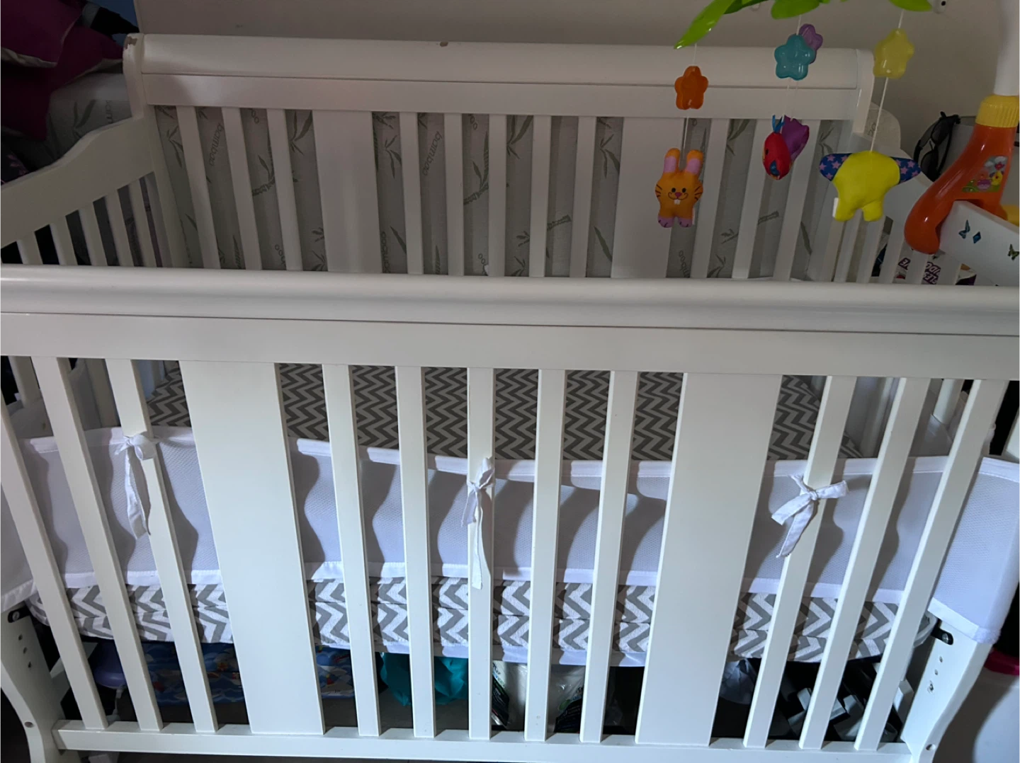 White Convertible Baby Crib