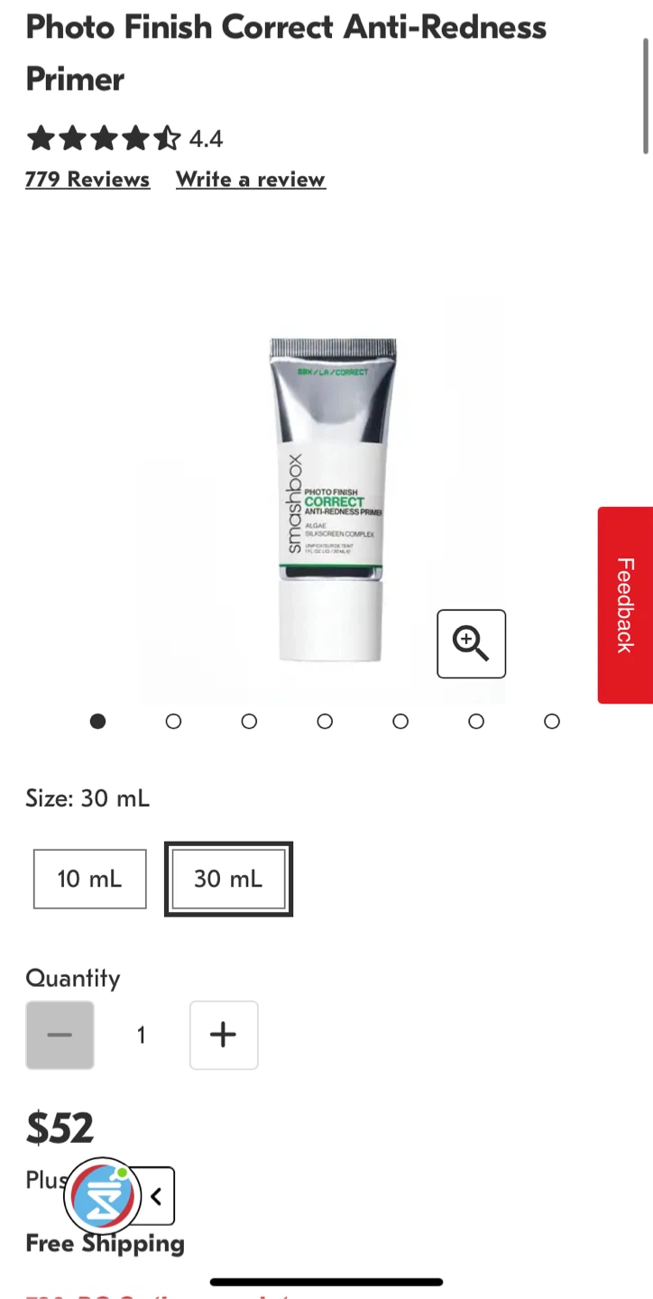 Smashbox Photo Finish Correct Anti-Redness Primer 30 mL