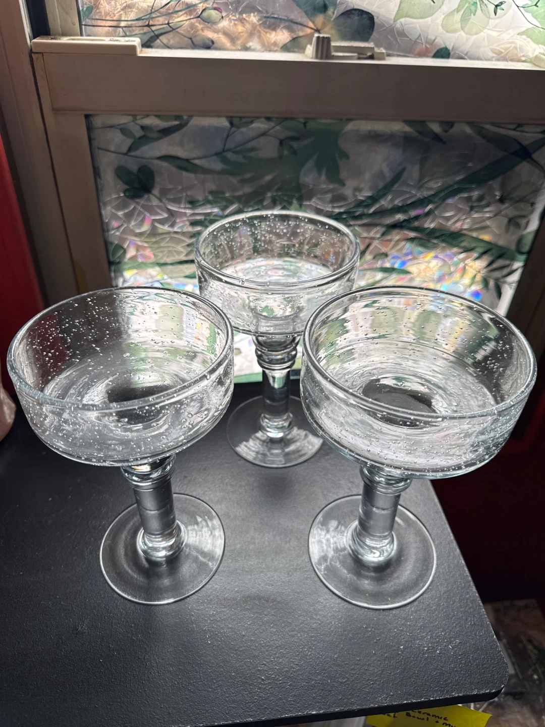 Set of 3 Clear Margarita Glasses - photo 2