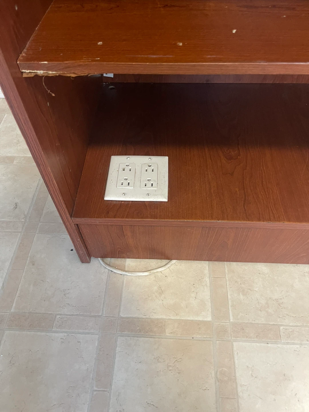 Wooden Podium Stand with Shelves - photo 2