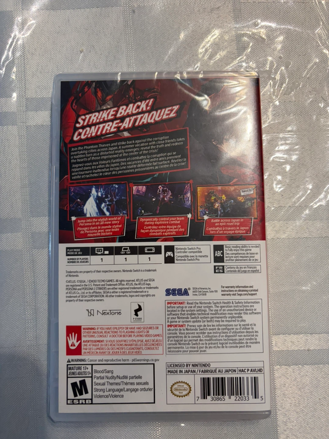 Persona 5 Strikers Nintendo Switch Game - photo 2