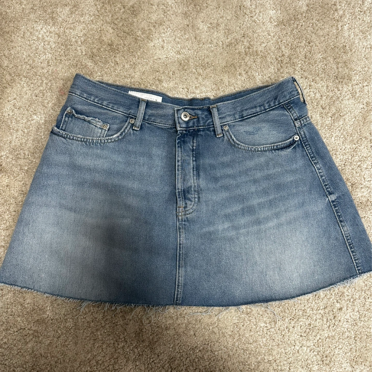 ZARA Denim Skirt Size L