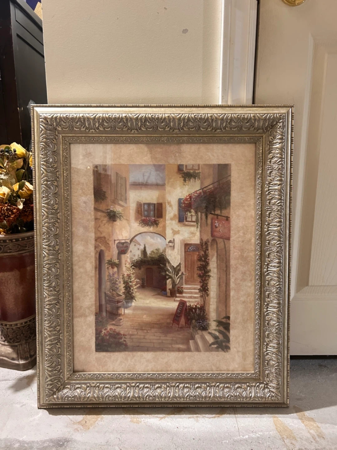 Framed Artwork Print of Italian Street Scene