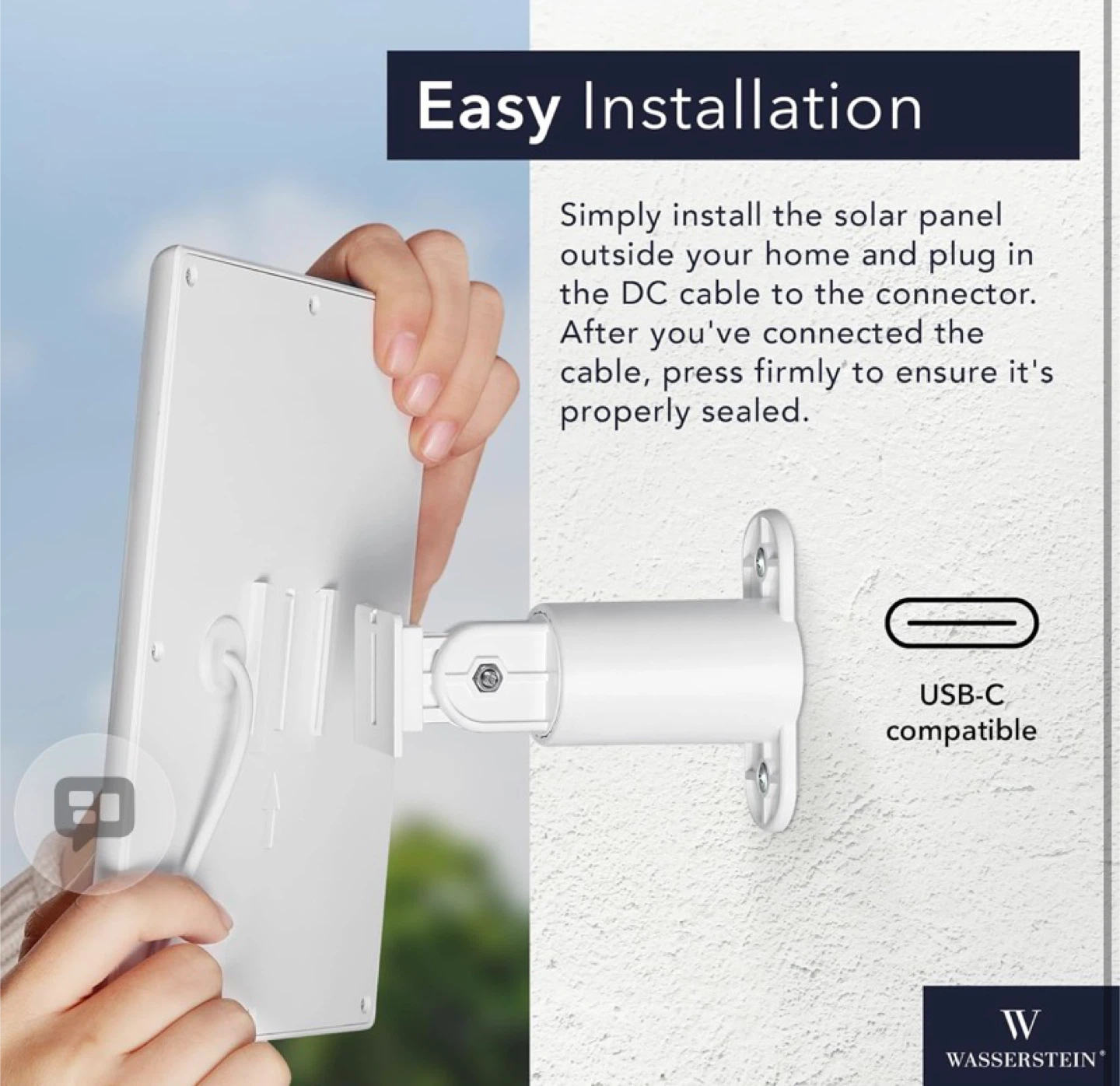 Wasserstein 3-Pack Solar Panel for Ring Cameras - photo 5