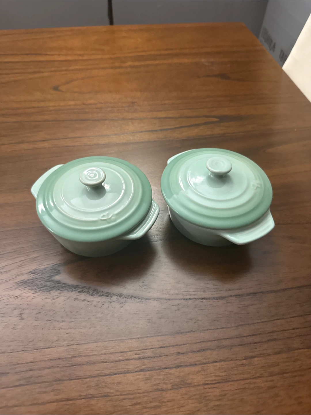 Le Creuset Green Mini Cocottes (Set of 2)