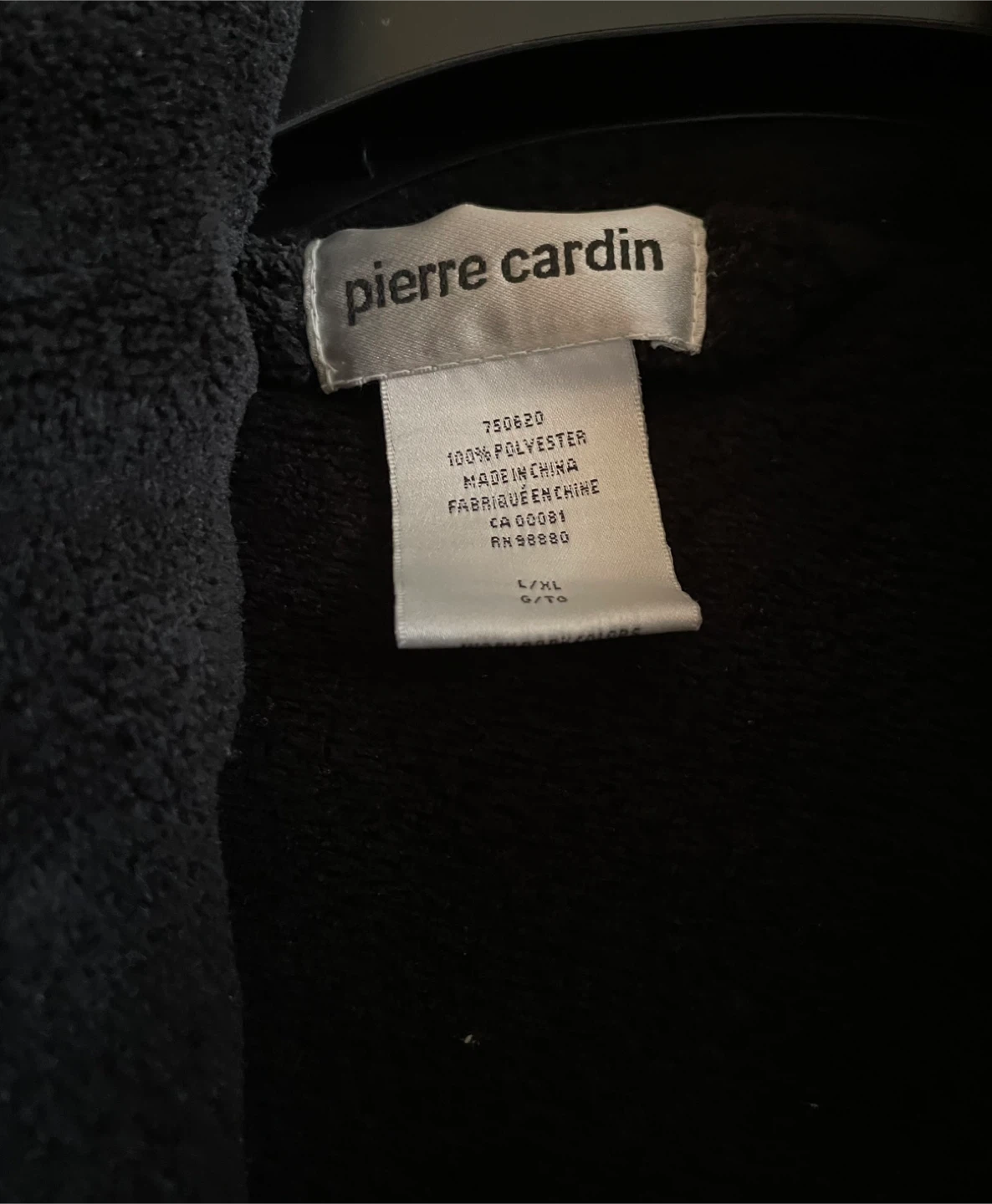 🏆Pierre Cardin Black Fleece Robe - XL - photo 3