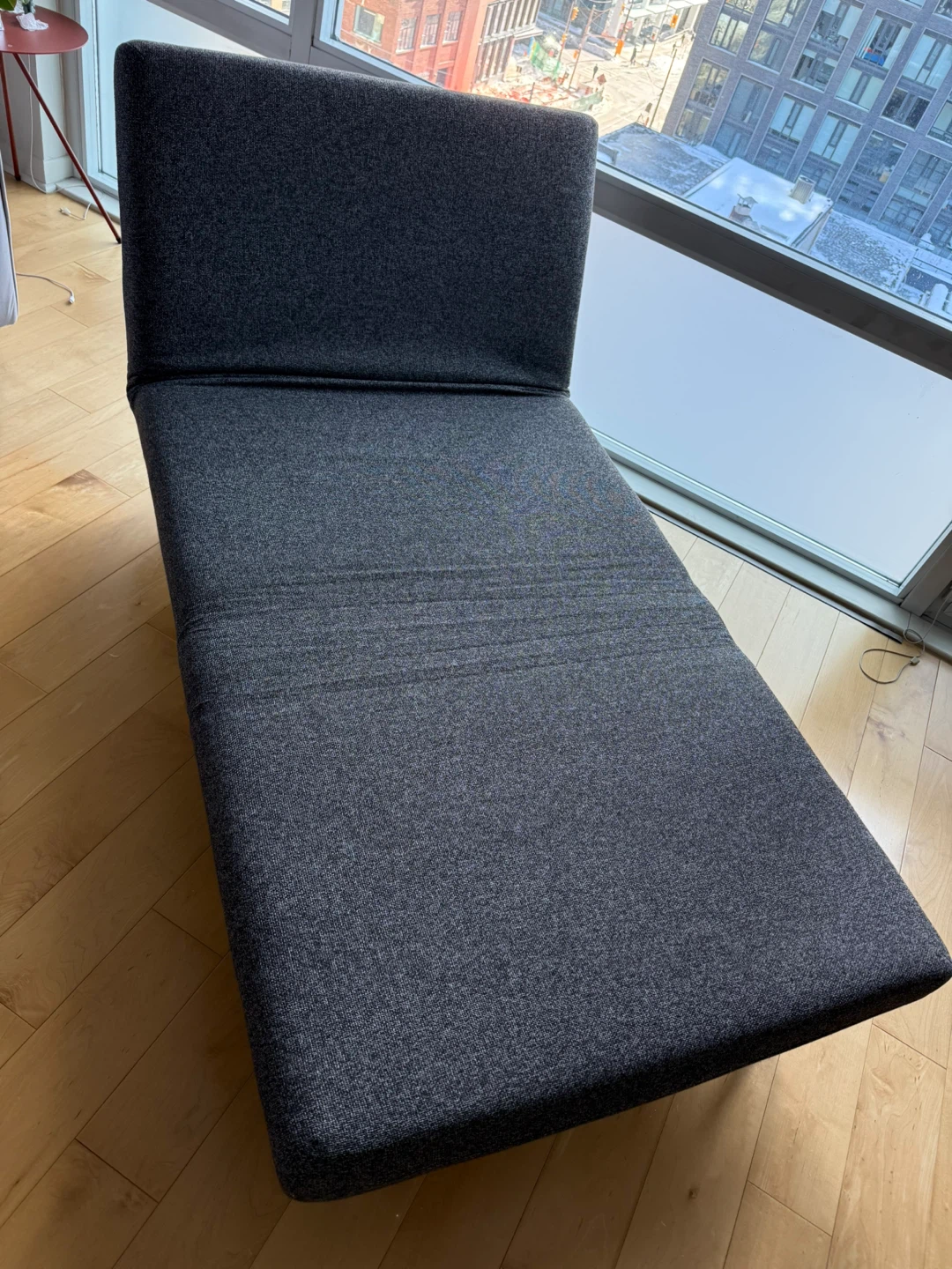 Grey 3 in 1: Accent Chair, chaise, flat bed - photo 2