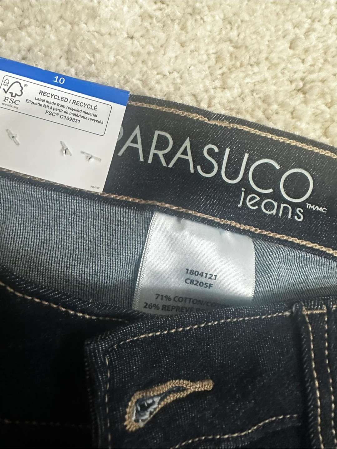 NEW Parasuco Jeans Dark Wash Size 10 - photo 3