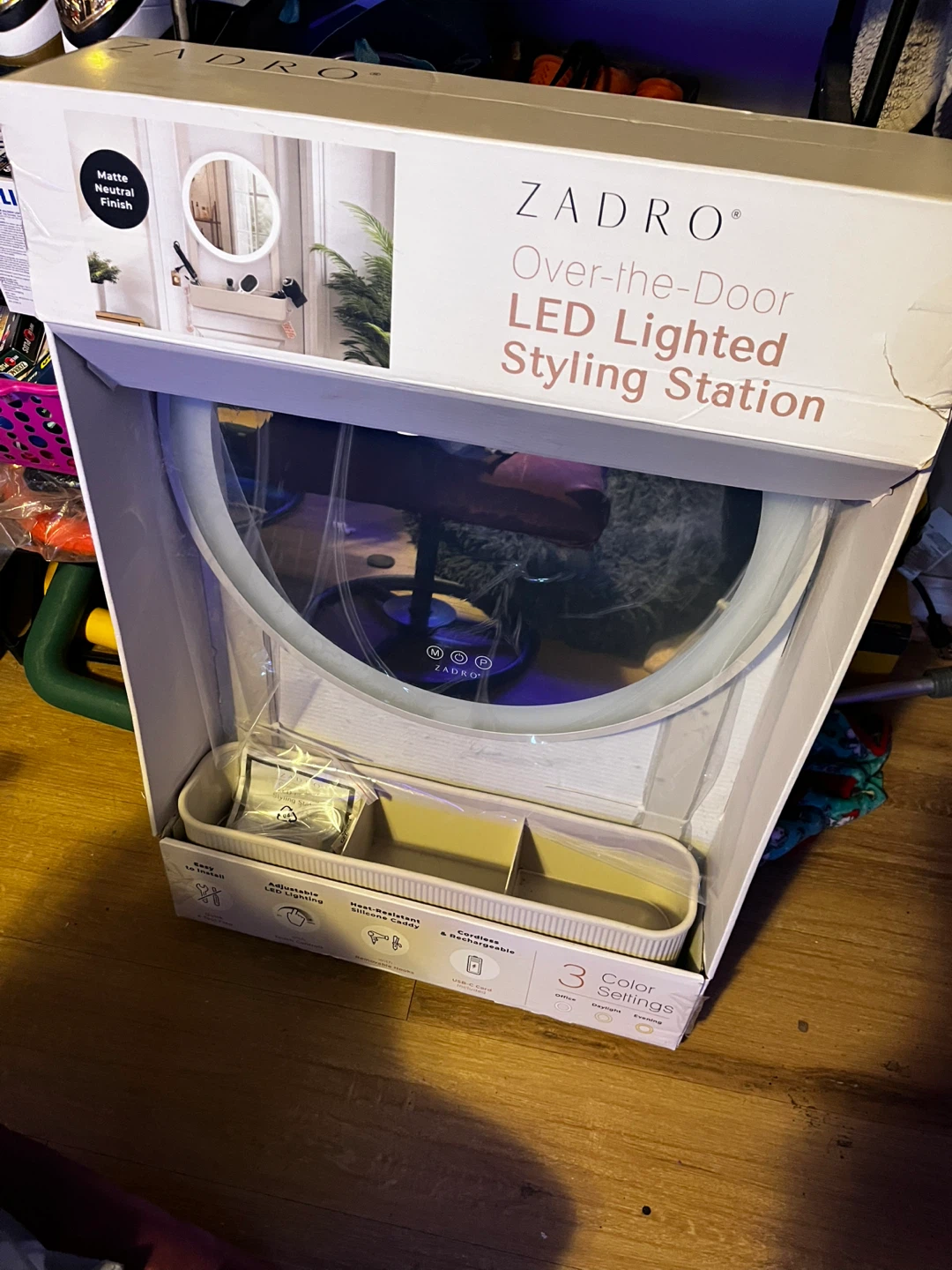 Zadro Over-the-Door LED Lighted Styling Station