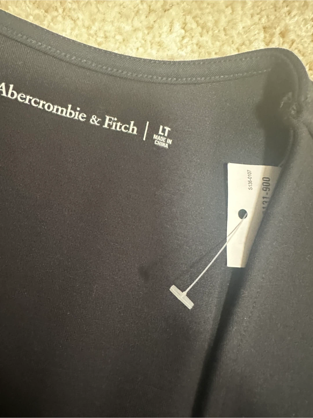 NEW Abercrombie & Fitch Black Long Sleeve Square Neck Mini Dress - photo 3