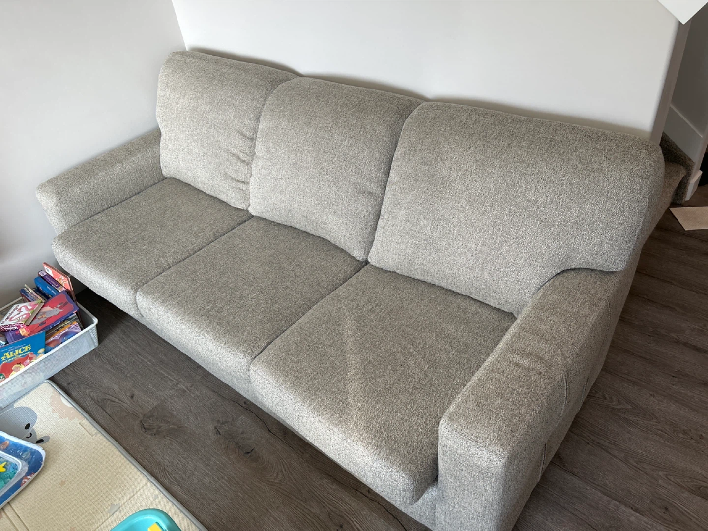 Light Beige 3-Seater Sofa