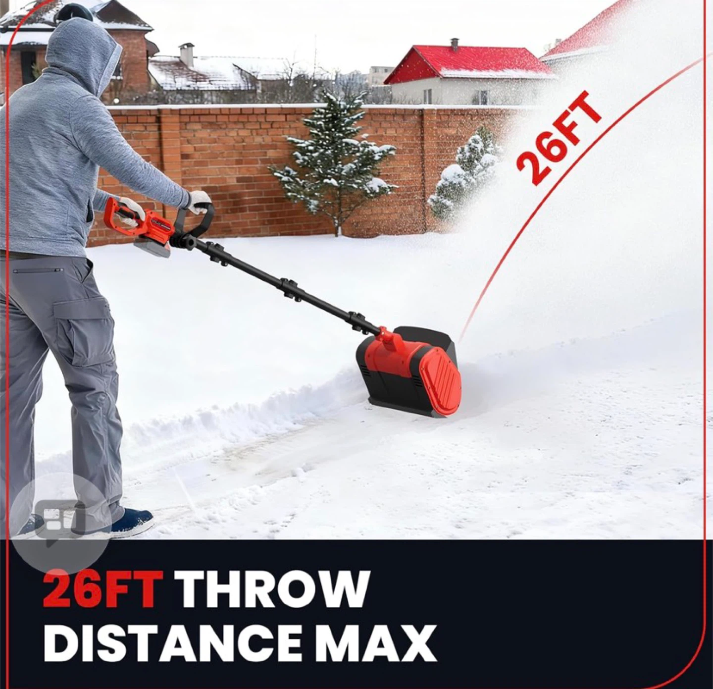 Sxg Sxg Electric Snow Shovel for Milwaukee M18 18V Battery, 11"