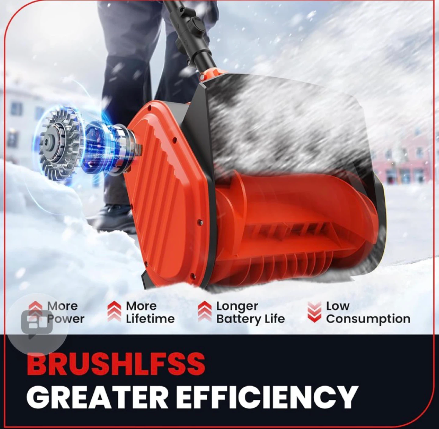 Sxg Sxg Electric Snow Shovel for Milwaukee M18 18V Battery, 11" - photo 5