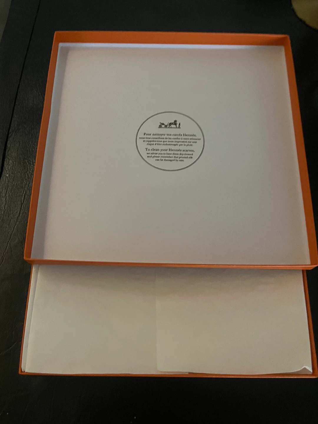 Hermès Orange Gift Box large scarf fox - photo 5