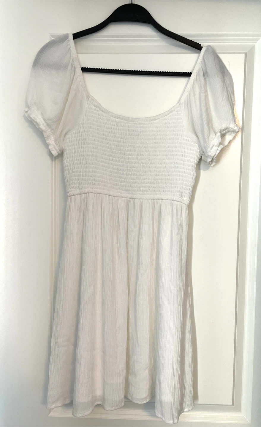 Hollister White Puff Sleeve Dress - photo 3