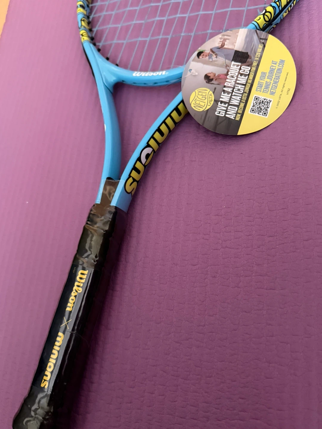 🏆Wilson Minions Big Kids Tennis Racquet 3 7/8 - photo 2