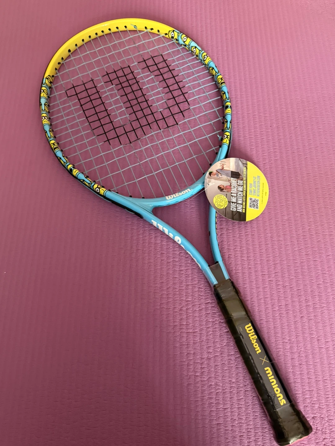 🏆Wilson Minions Big Kids Tennis Racquet 3 7/8